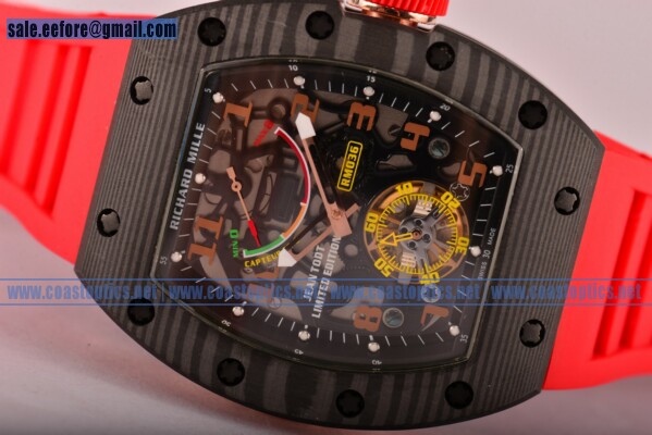Richard Mille Jean Todt Limited Edition RM 036 1:1 Replica Watch Carbon Fiber